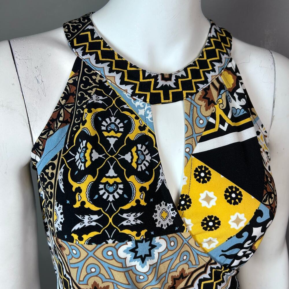 Cache Top Medium Vintage Y2k Pattern Colorful Yel… - image 6